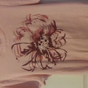 Tape measure brand ladies pink top